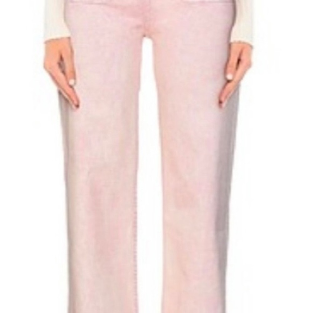 Ulla Johnson wade jean in light pink. Size 6.